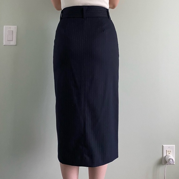Wilfred Navy Blue Midi Skirt Size 0 - Picture 4 of 13